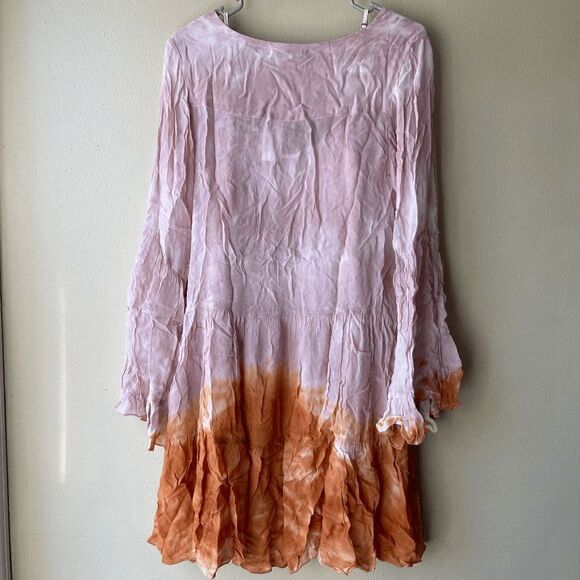 Young Fabulous & Broke Rosa Pink and Orange Swing Dress Size Medium - Picture 2 of 4